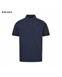 Prada Classic Navy Polo Shirt
