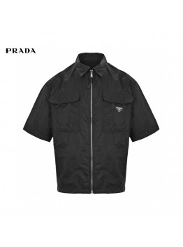 Prada Black Short-Sleeve Jacket