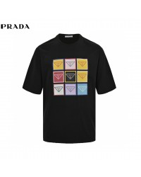 Prada Pop Art Logo T-Shirt (Black)