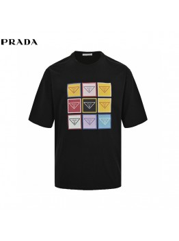 Prada Pop Art Logo T-Shirt (Black)
