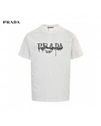 Prada Graphic Logo T-Shirt (White)