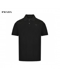 Prada Classic Black Polo Shirt