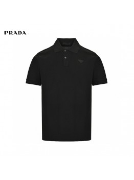 Prada Classic Black Polo Shirt