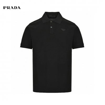 Prada Classic Black Polo Shirt