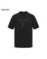 Prada T-Shirt - Black with Subtle Branding