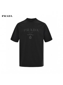Prada T-Shirt - Black with Subtle Branding