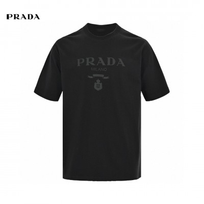 Prada T-Shirt - Black with Subtle Branding