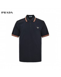 Prada Logo Patch Polo Shirt