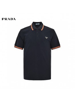 Prada Logo Patch Polo Shirt
