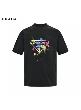 Prada T-Shirt - Paint Splatter Logo