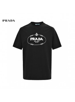 Prada Milano Black Logo T-Shirt