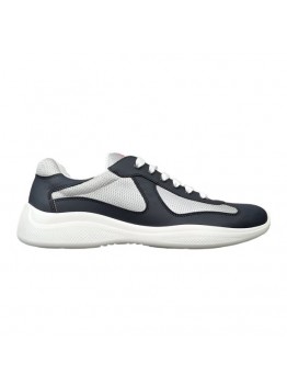PRADA AMERICA'S CUP LEATHER NAVY SILVER
