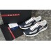 PRADA AMERICA'S CUP LEATHER NAVY SILVER