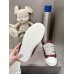Rick Owens Burgundy Low-Top Sneakers