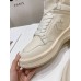 Rick Owens Cream High-Top Sneakers