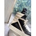 Rick Owens Geobasket Sneakers - Black and Cream