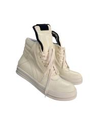 Rick Owens Geobasket Sneakers - Cream