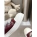 Rick Owens Burgundy Low-Top Sneakers