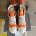 Rick Owens Orange High-Top Sneakers