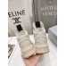 Rick Owens Cream High-Top Sneakers
