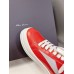 Rick Owens Low-Top Sneakers - Red Leather