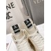 Rick Owens Cream High-Top Sneakers