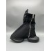 Rick Owens Black High-Top Canvas Boots