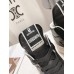 Rick Owens Black and White High-Top Sneakers