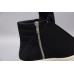 Rick Owens Black Wrap-Around High-Top Sneakers