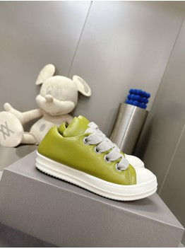 Rick Owens Low Top Ramones in Pistachio