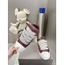 Rick Owens Burgundy Low-Top Sneakers
