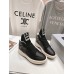 Rick Owens Black and White High-Top Sneakers