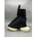 Rick Owens Black High-Top Canvas Boots