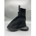 Rick Owens Black High-Top Canvas Boots