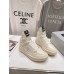 Rick Owens Cream High-Top Sneakers