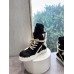 Rick Owens Geobasket Sneakers - Black Pony Hair