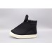 Rick Owens Black Wrap-Around High-Top Sneakers