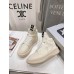 Rick Owens Cream High-Top Sneakers
