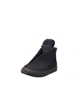 Rick Owens Black High-Top Wrap Sneakers