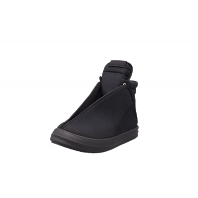 Rick Owens Black High-Top Wrap Sneakers