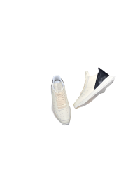 Rick Owens Cream and Black Low-Top Sneakers