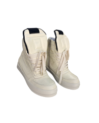 Rick Owens Geobasket Sneakers - Cream