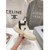 Rick Owens Cream and Black High-Top Sneakers
