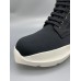 Rick Owens Black High-Top Platform Sneakers