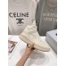 Rick Owens Cream High-Top Sneakers