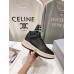 Rick Owens Black and White High-Top Sneakers