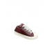 Rick Owens Burgundy Low-Top Sneakers