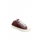 Rick Owens Burgundy Low-Top Sneakers