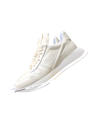 Rick Owens Cream Low-Top Sneakers