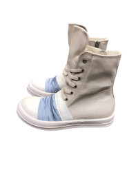 Rick Owens Lace-Up Canvas Boots